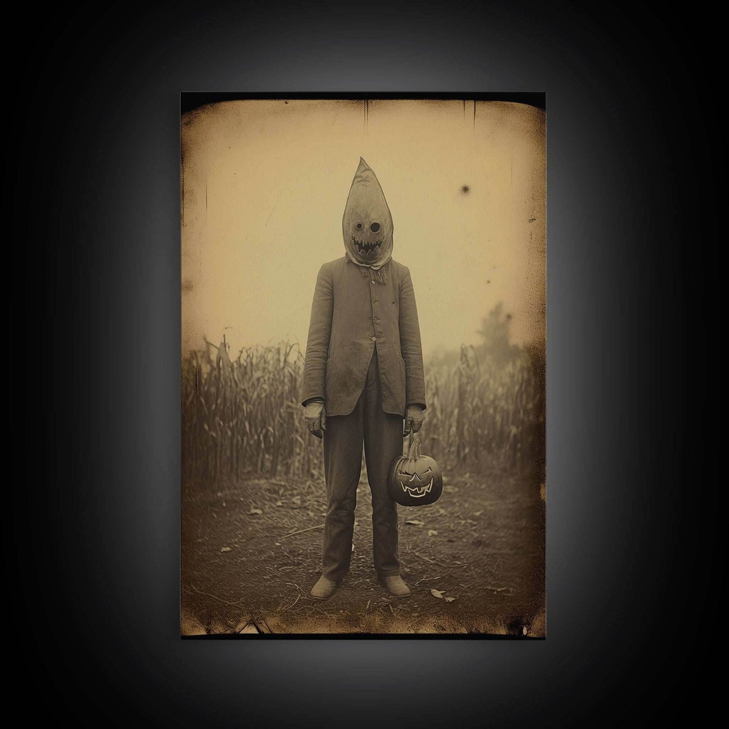 Horror Home Decor, Spooky Halloween, Creepy Wall Art, Dark Fantasy, Canvas Print, Wall Art, Vertical Print, Home Decor, Wall Decor - 8x12 Inches / Gallery Wrap Canvas - Ready To Hang