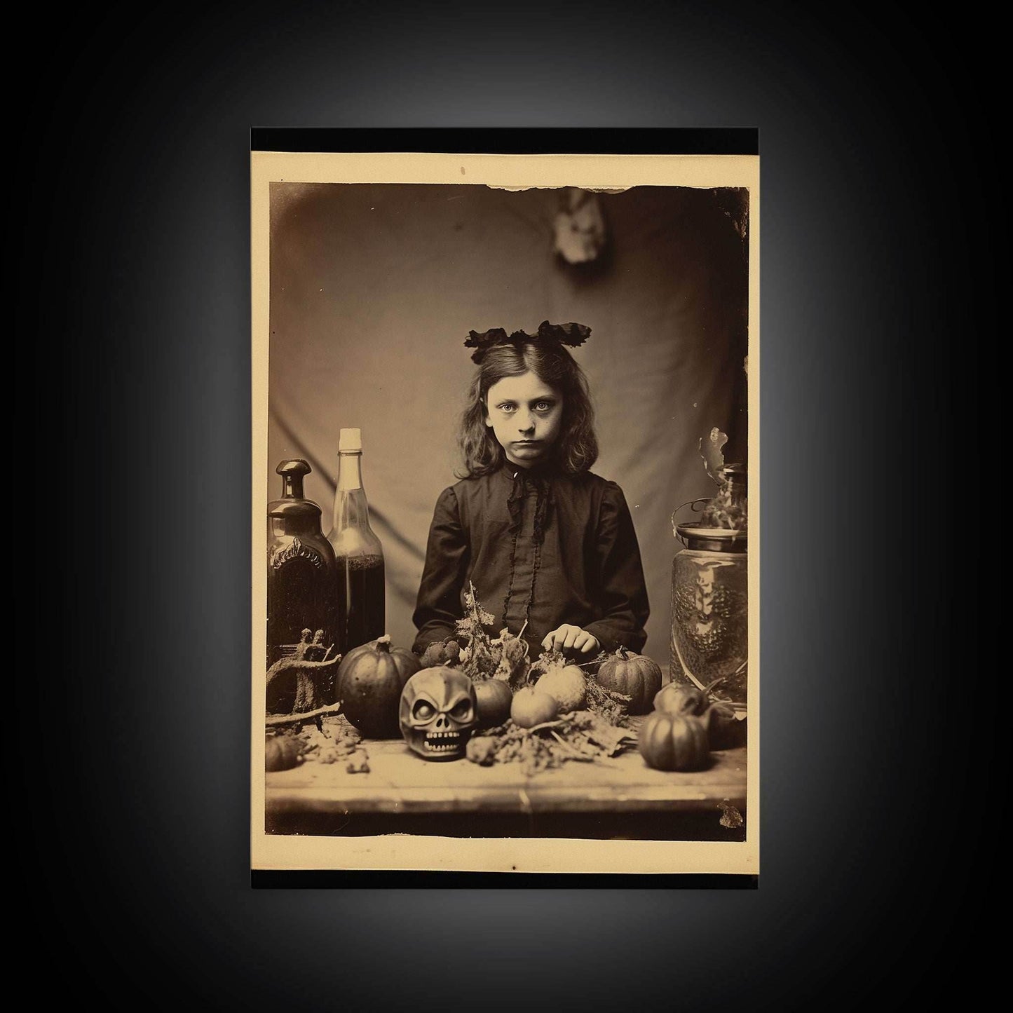 Spooky Room Decor, Gothic Wall Decor, Horror Art, Dark Fantasy, Occult Art, Canvas Print, Wall Art, Vertical Print, Home Decor, Wall Decor - 8x12 Inches / Gallery Wrap Canvas - Ready To Hang