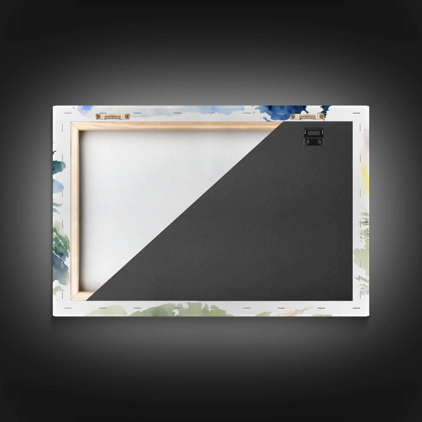 Bang End Painting Framed Canvas Print, Lord, Fantasy Art, Framed Wall Art, Fantasy Decor, A Hole In The Wall - 8x12 Inches / Gallery Wrap Canvas - Ready To Hang