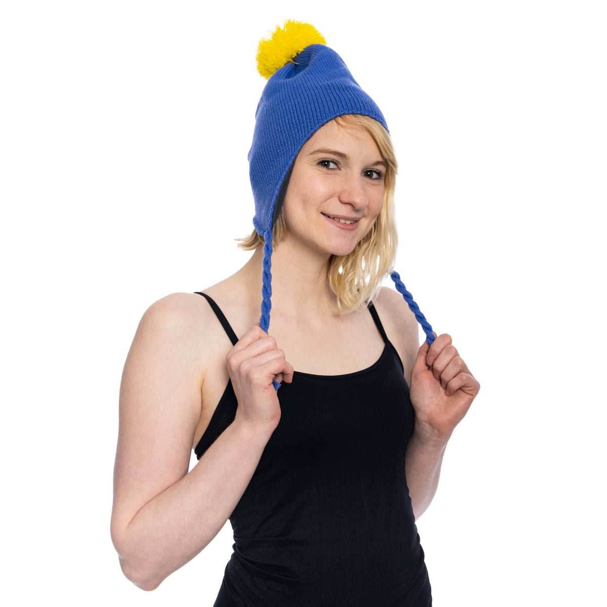 Craig Tucker's Blue and Yellow Beanie Hat for Halloween Cosplay fun - 