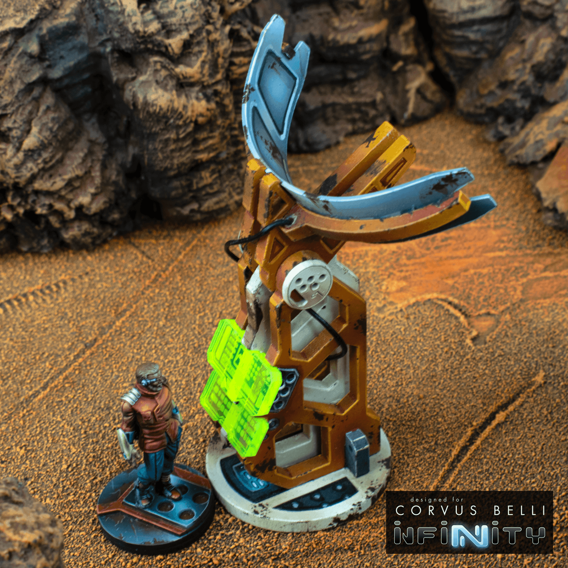 Communications Array - Fluorescent Green