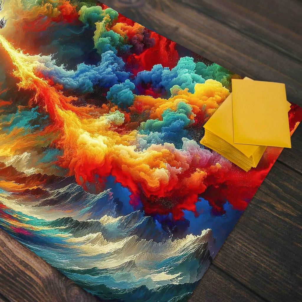 Rainbow Dragon Playmat - Standard Playmat / Plain
