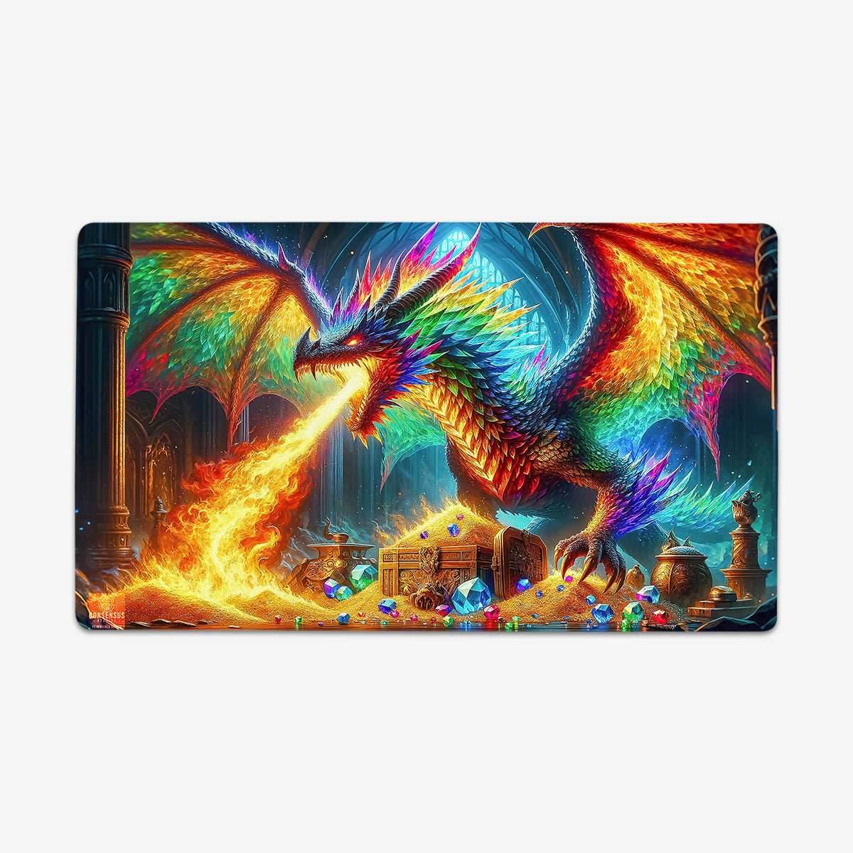 The Prismatic Dragon Hoard Playmat - Plain