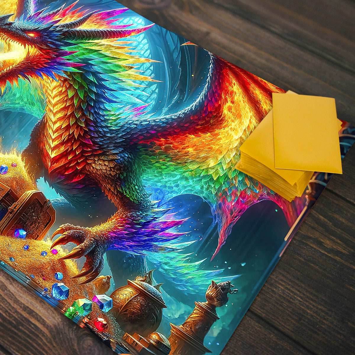 The Prismatic Dragon Hoard Playmat - Plain