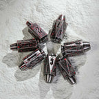 Cool dnd dice: unique metal bullet-shaped polyhedron RPG dice set