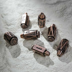 Cool dnd dice: unique metal bullet-shaped polyhedron RPG dice set