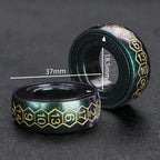 Cool Metal Fingertip Spinning D20 Dice Ring