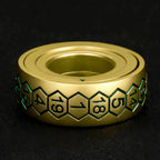 Cool Metal Fingertip Spinning D20 Dice Ring