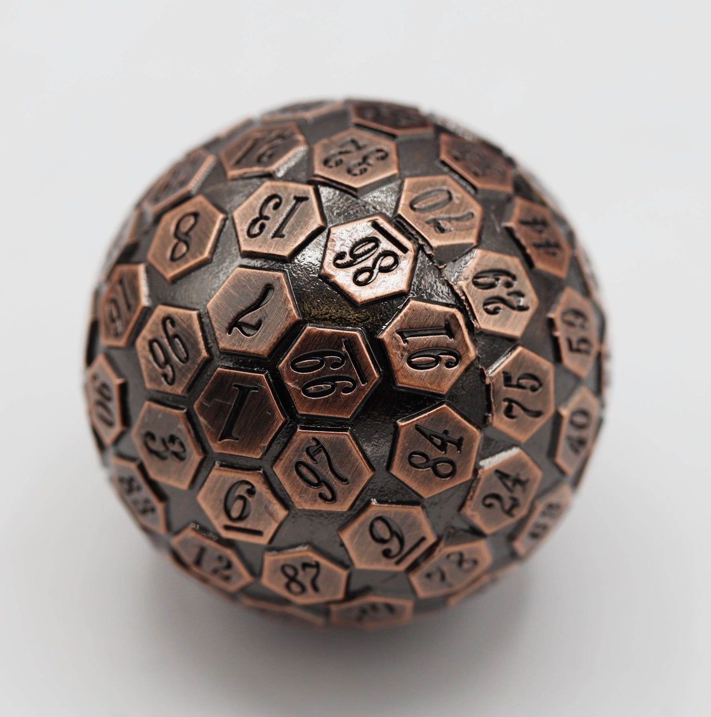 45mm Metal D100 by Foam Brain Games - Copper