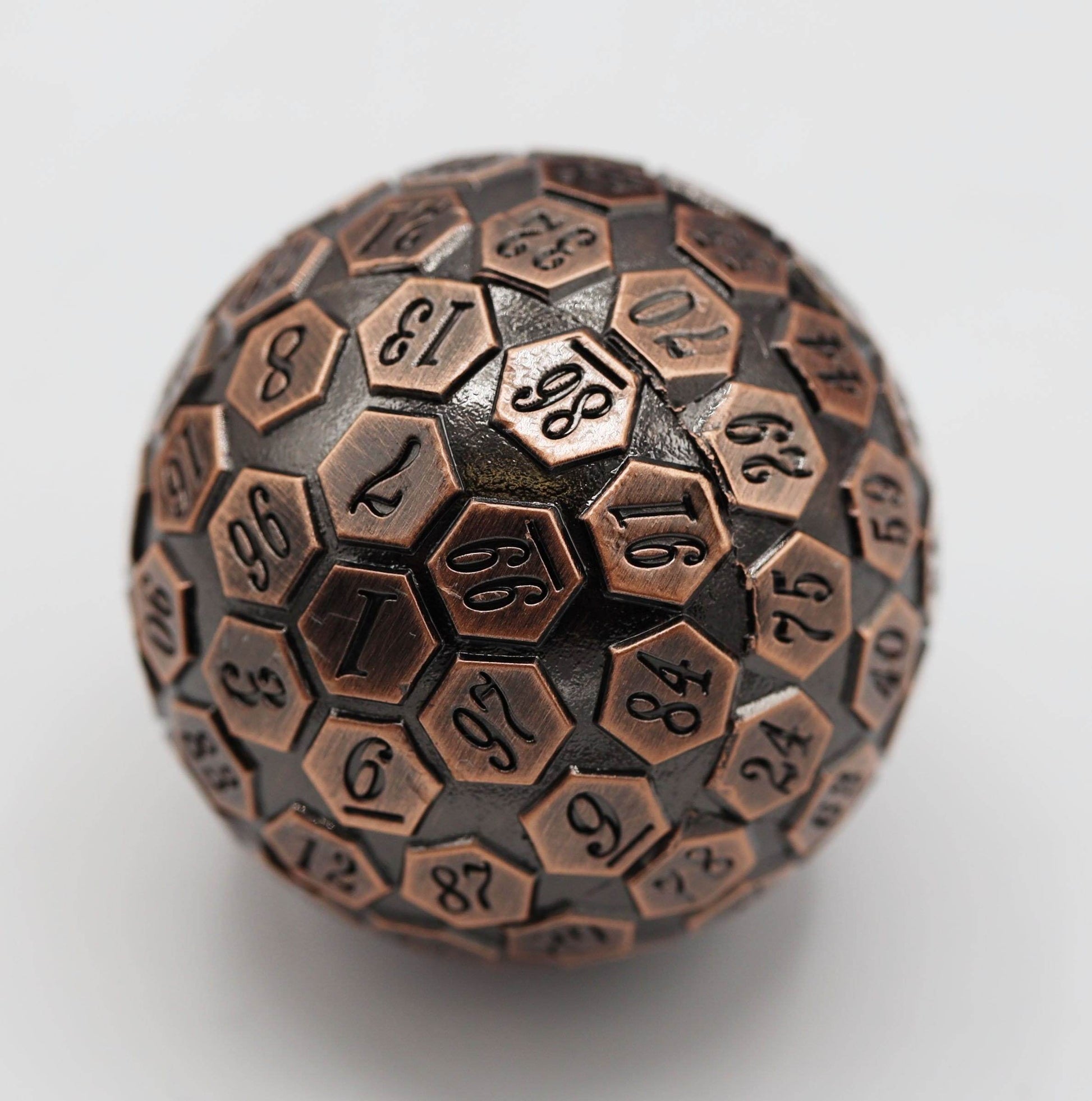 45mm Metal D100 by Foam Brain Games - Copper