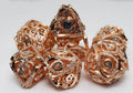 Hollow Hearts: Jeweled Copper - Metal RPG Dice Set - 