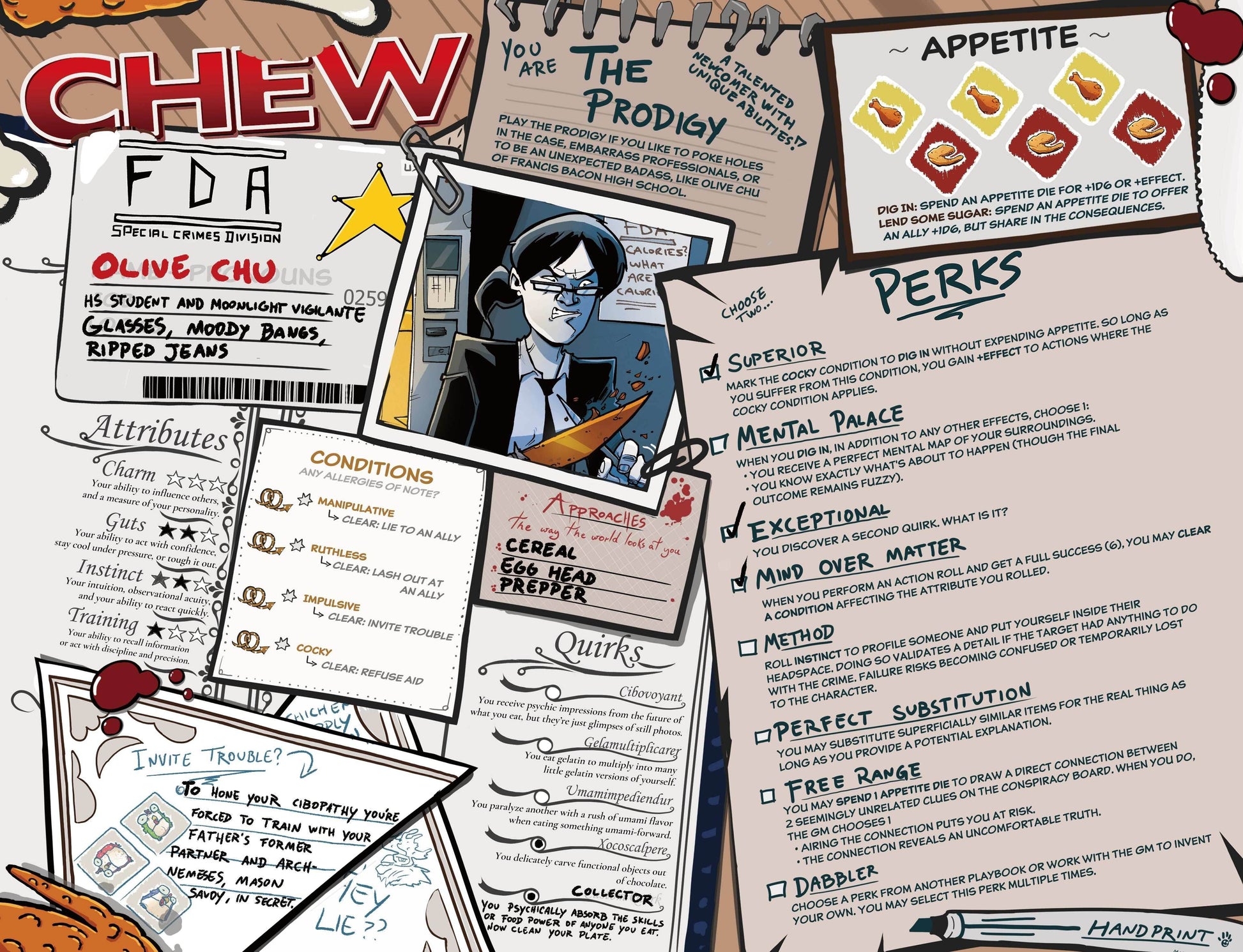 CHEW: Character Menus (RPG Supplement) - 