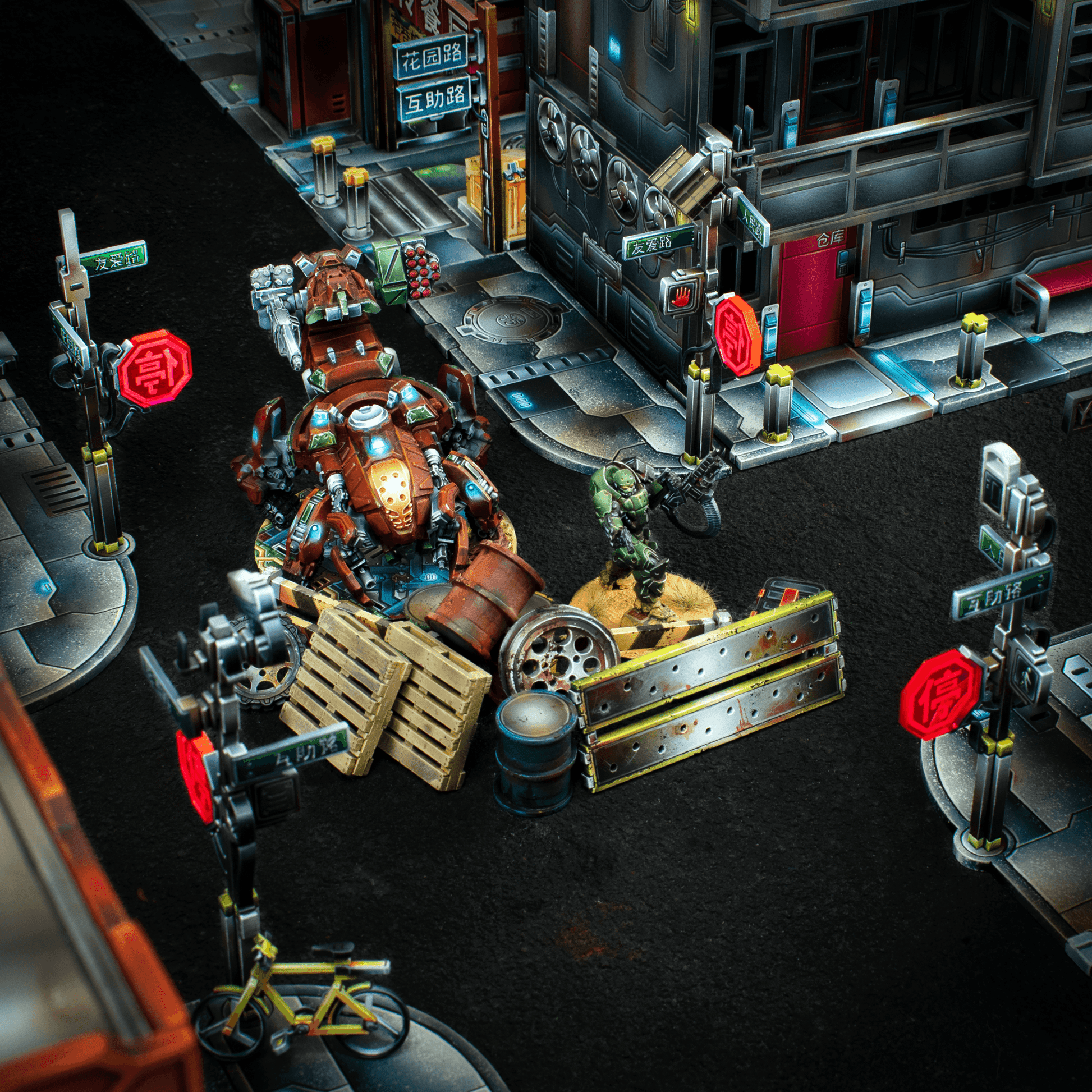 Xiguan Sidewalk - Corners - Color Printed