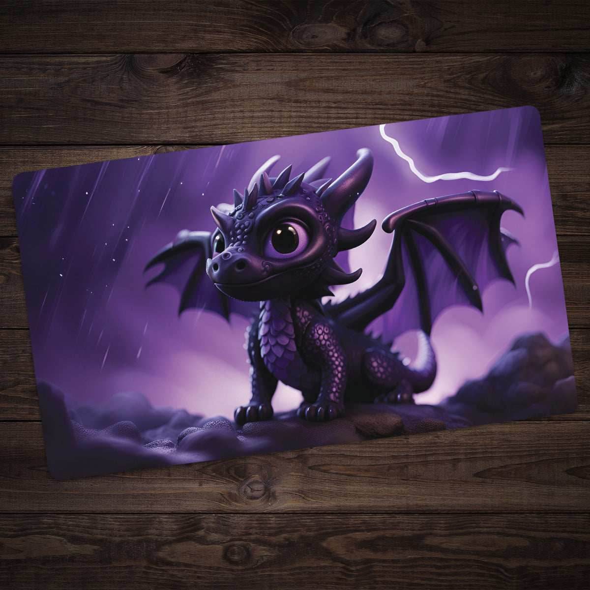 Purple Strom Dragon Playmat - Standard Playmat / Plain