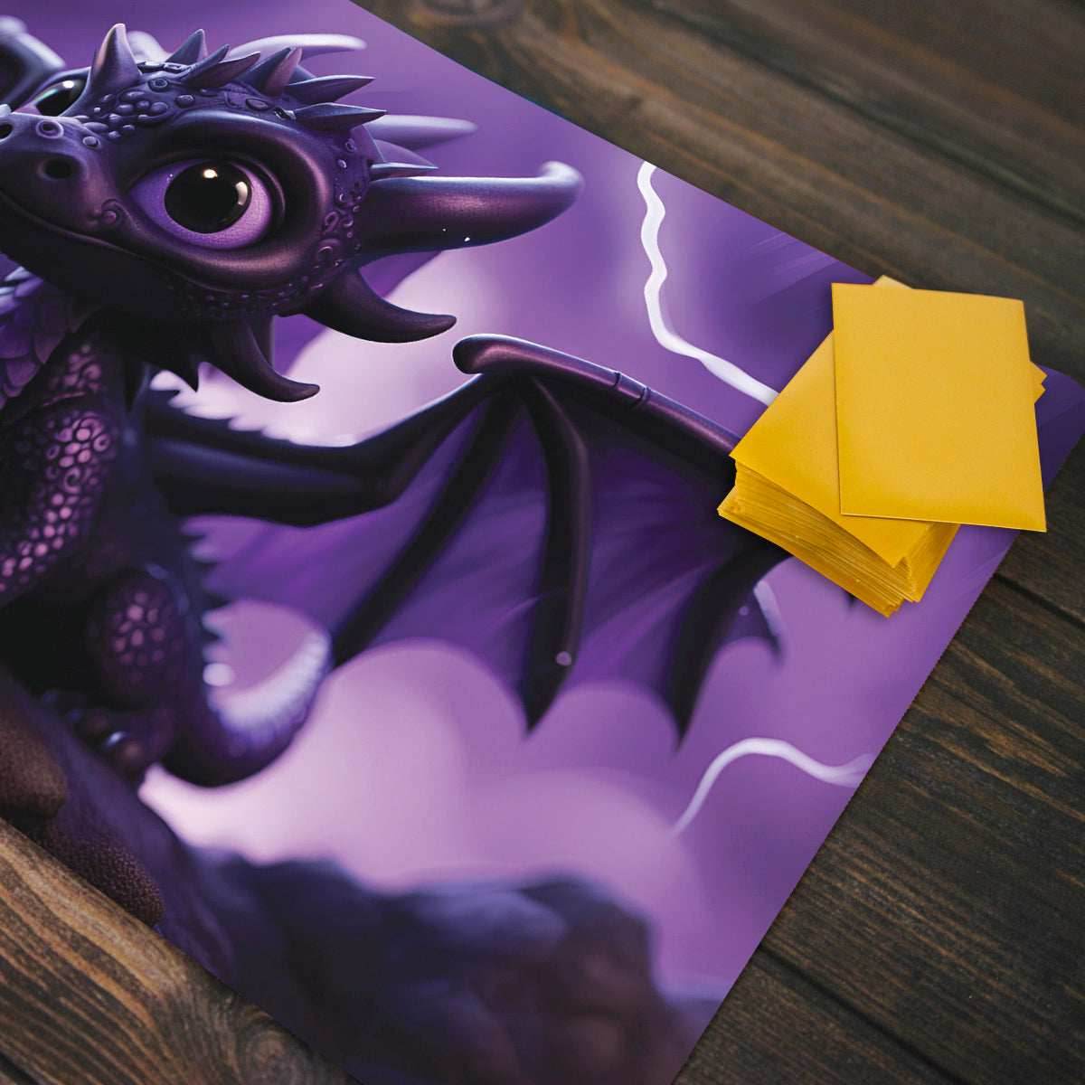 Purple Strom Dragon Playmat - Standard Playmat / Plain