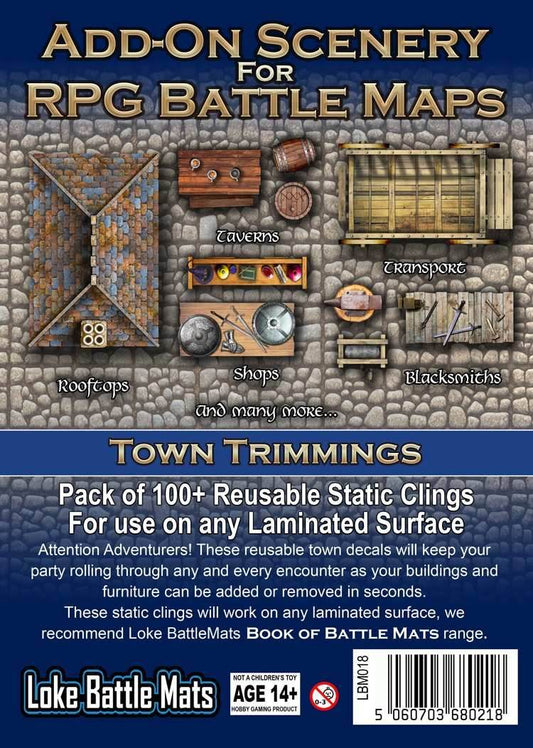 Battle Mats: Add On Scenery - Town Trimmings - 