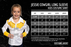 Jessie Cowgirl Kids Children Halloween Costume Cosplay Long Sleeve Button Up Shirt