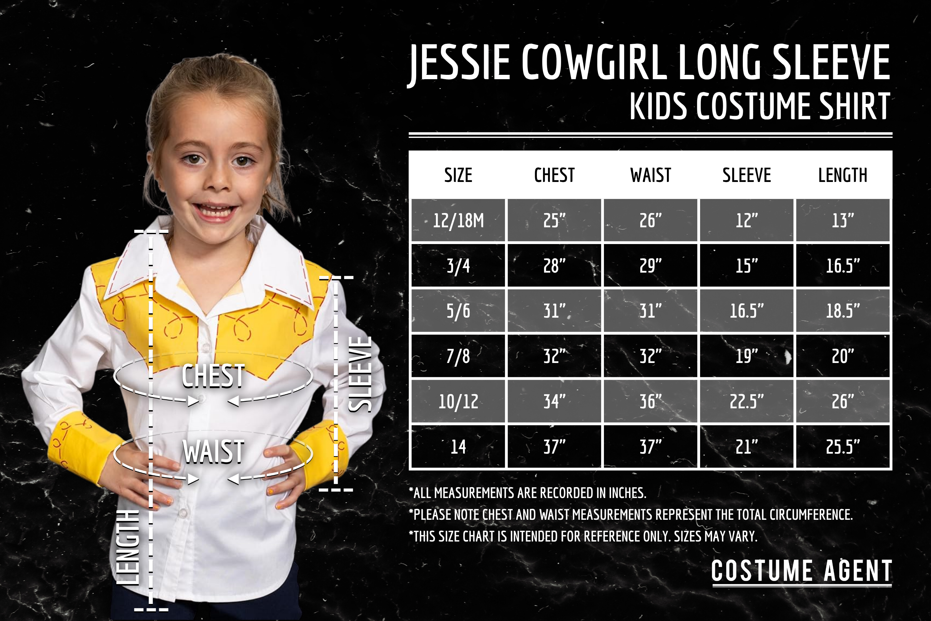 Jessie Cowgirl Kids Children Halloween Costume Cosplay Long Sleeve Button Up Shirt