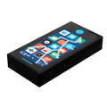 Mobile Phone (Cracked Screen) - B3 Customs® Printed 1x2 Tile - Black