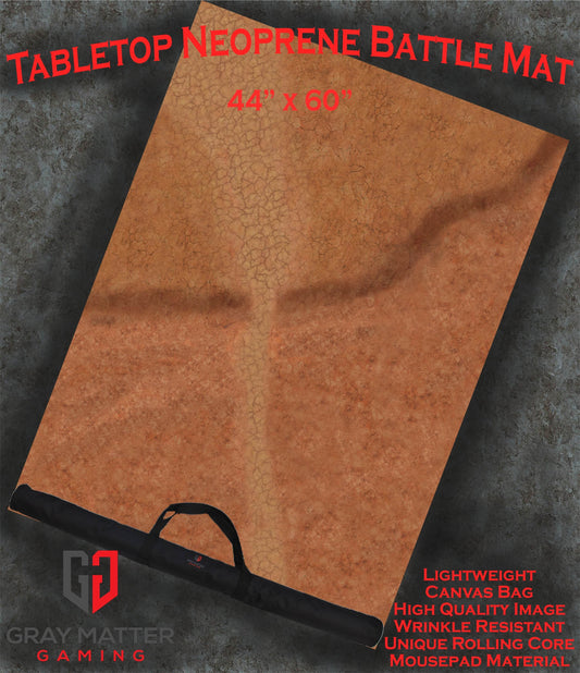 Cracked Earth - Neoprene Battle Mat - Warhammer, AoS, 40K, Kill Team, MCP, Shatterpoint, Legion, More - 44x60