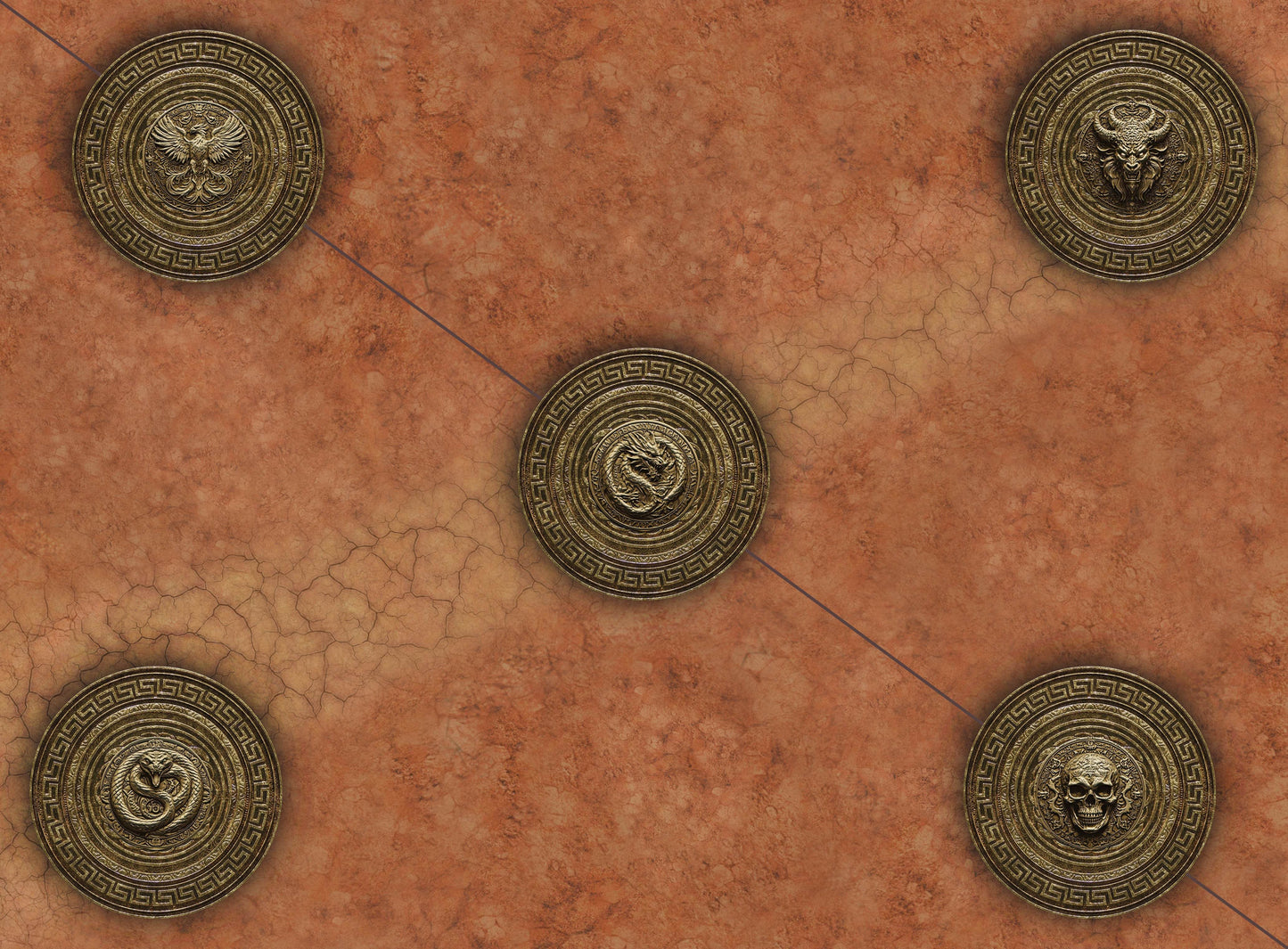 Spearhead - Cracked Earth & Deep Forest - Neoprene Battle Mat - Warhammer Spearhead AoS Age of Sigmar - 22x30