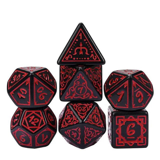 Cryptic Knots: Dried Blood RPG Dice Set - 