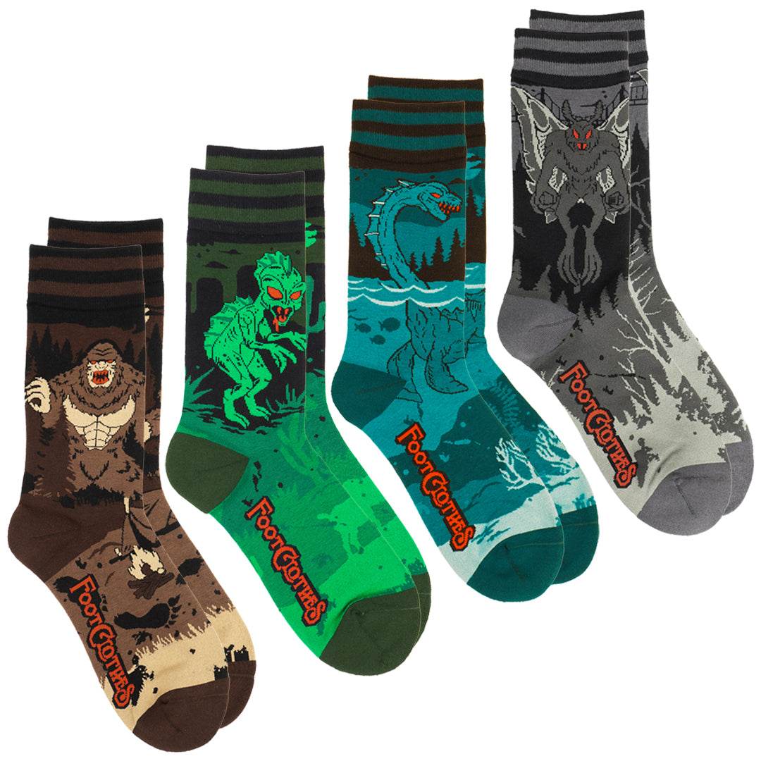 Cryptids Crew Sock Pack | 4 Designs - 
