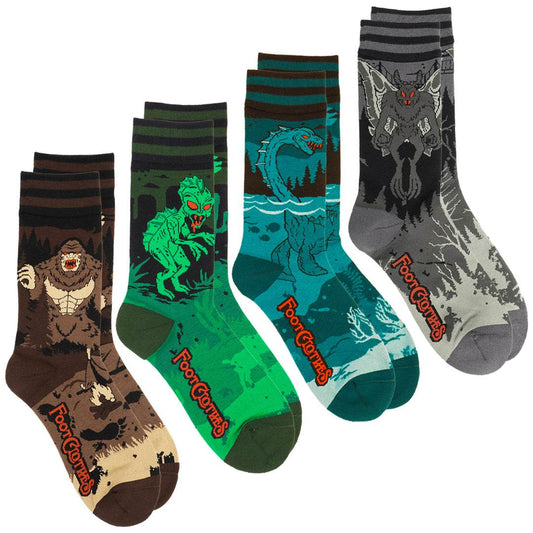 Cryptids Crew Sock Pack | 4 Designs - 