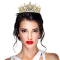 Teardrop Marquise Stone Accented Crown Tiara