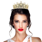 Teardrop Marquise Stone Accented Crown Tiara