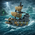 Custom Mini The Flying Dutchman Pirate Ship
