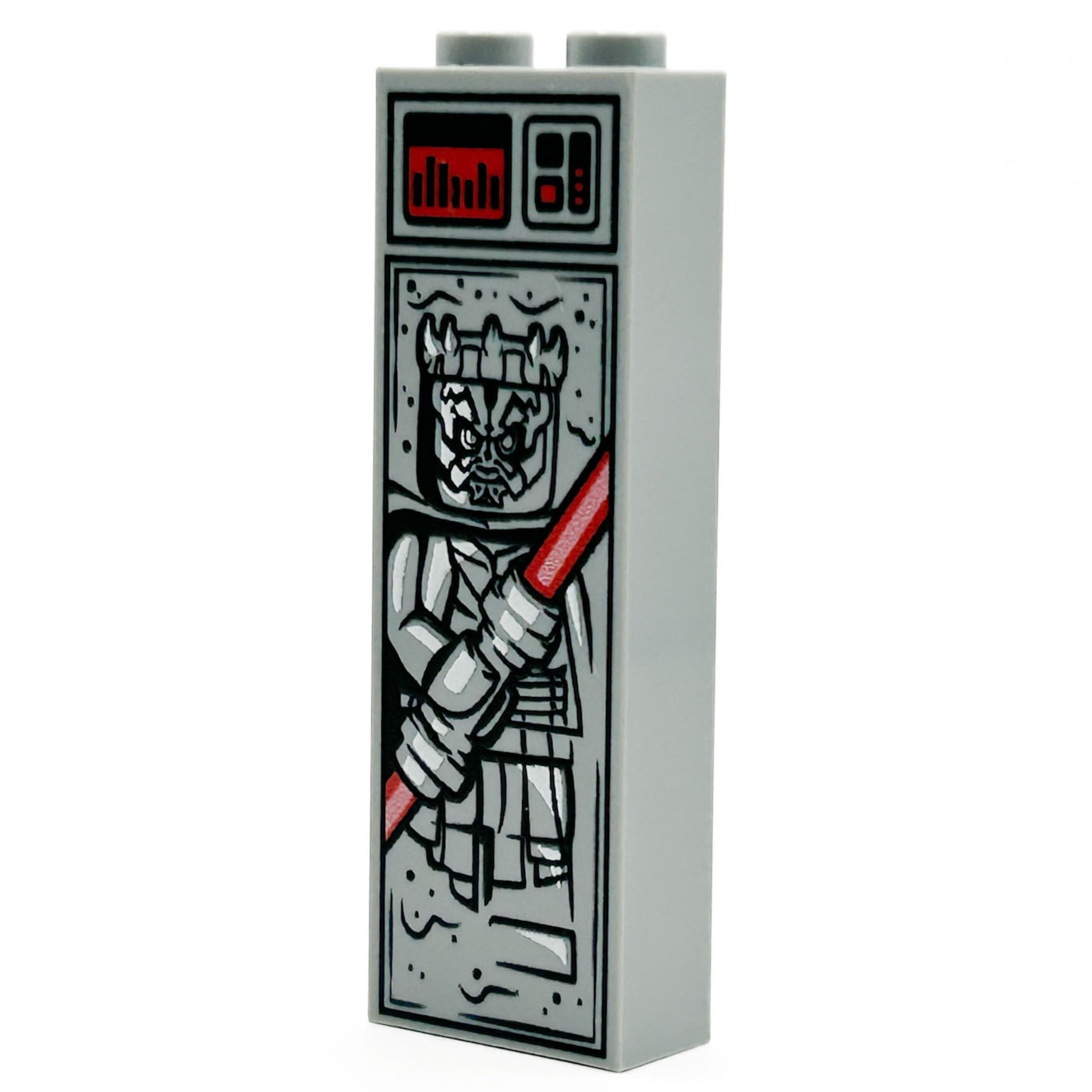 Horned Dark Sith in Carbonite (1x2x5 Brick)