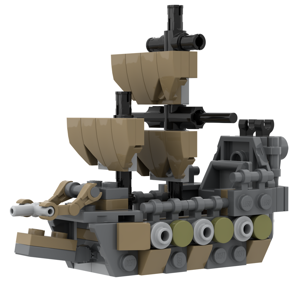 Custom Mini The Flying Dutchman Pirate Ship