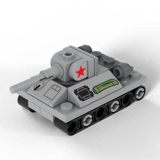 T-34 Nano Russian Tank - Custom Military Set - 