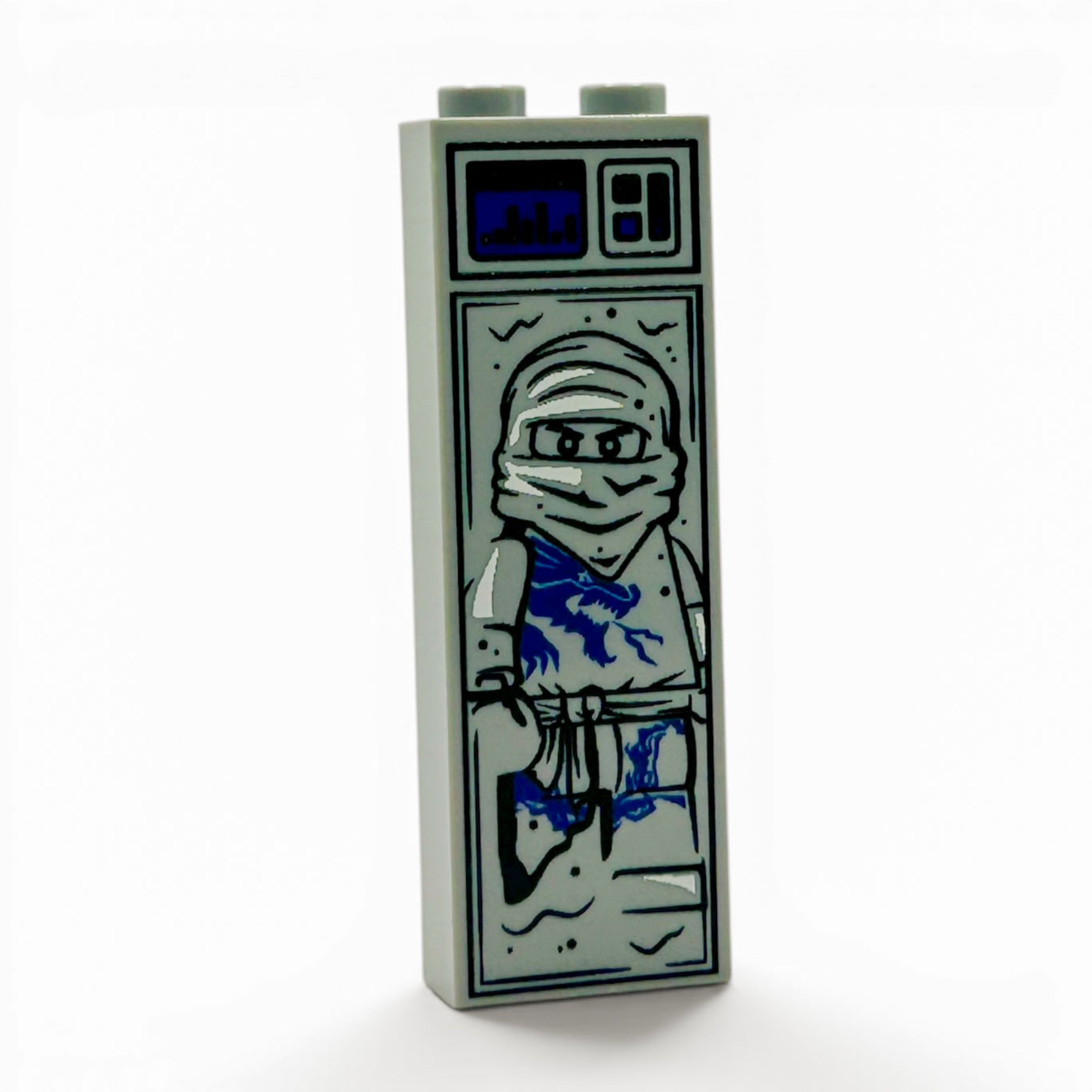Blue Ninja in Carbonite (1x2x5 Brick)
