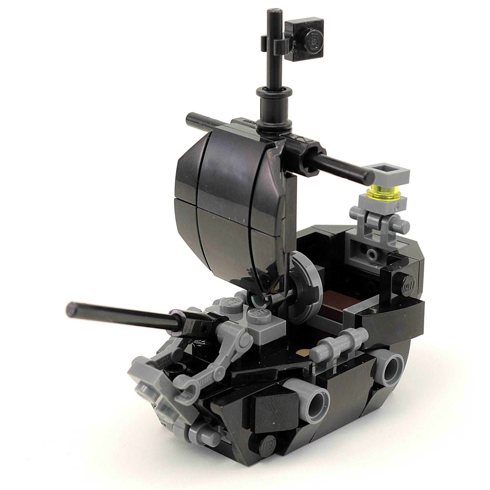 Custom Black Ship (Pearl) with Jack Sparrow Minfigure - 
