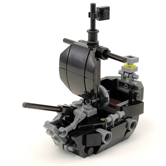 Custom Black Ship (Pearl) with Jack Sparrow Minfigure - 