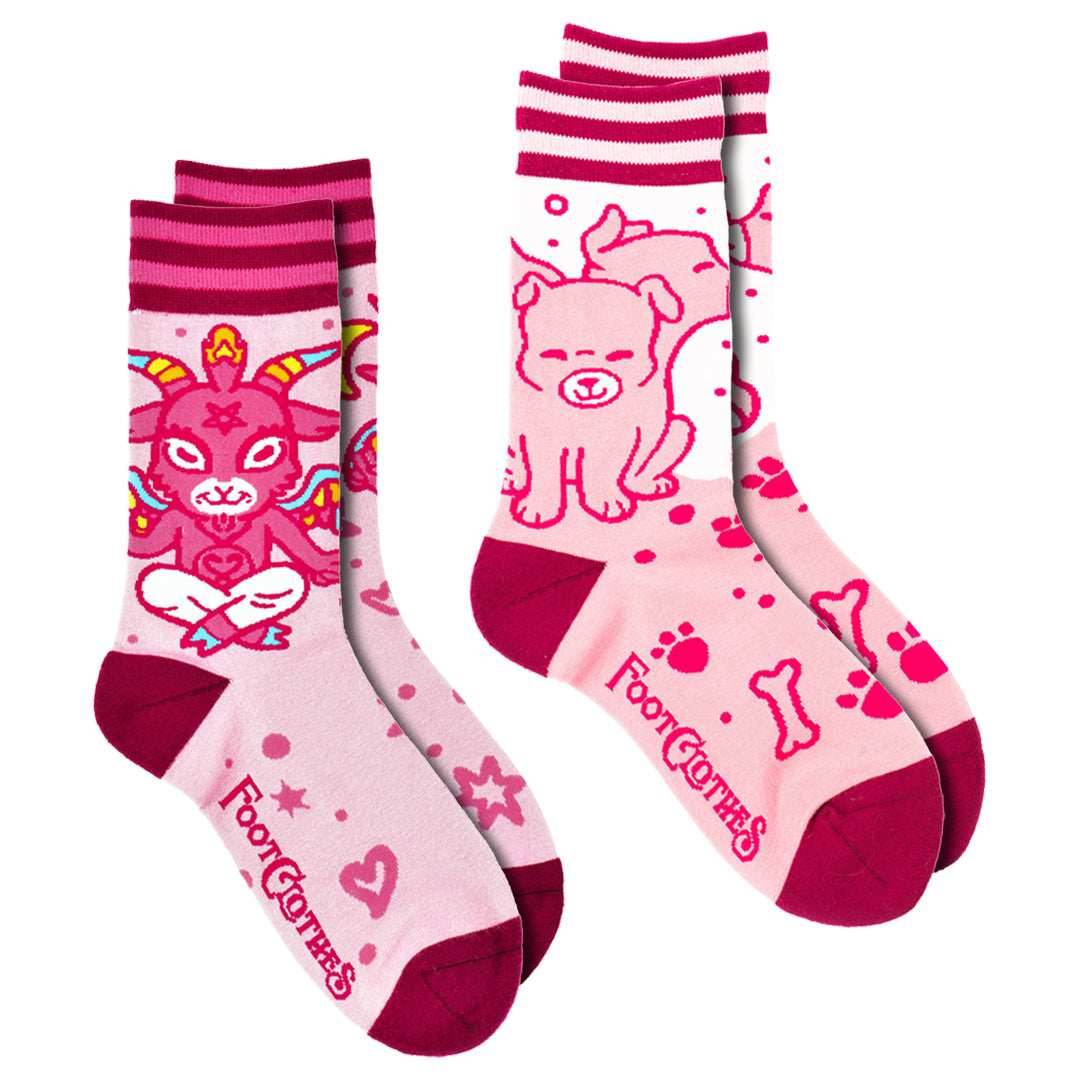 Cute Mythical Creatures Crew Sock Pack | 2 Designs - 