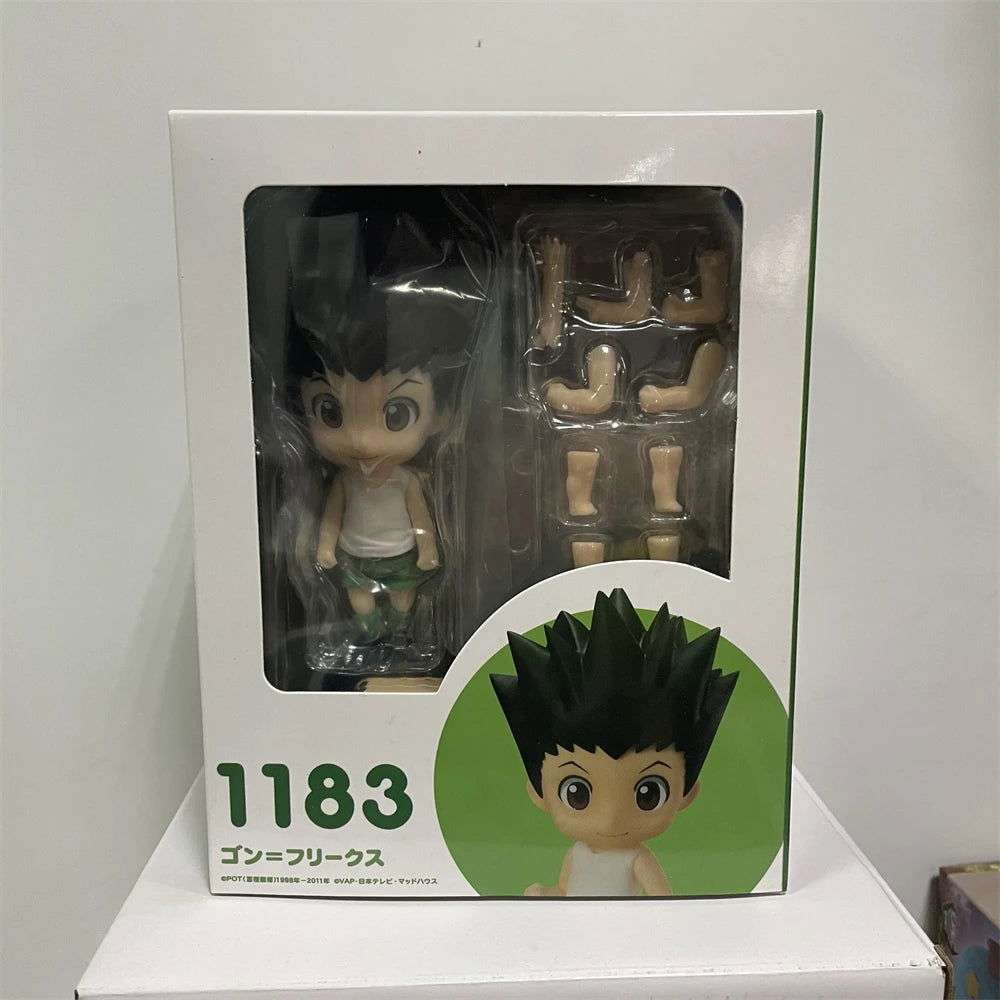 Cute Hunter X Hunter Anime Figurines, Kawaii Chibi Anime Figures, Chrollo Lucilfer, Kurapika, Gon Freeces. Killua Zoldyck PVC Action Toys 10 CM
