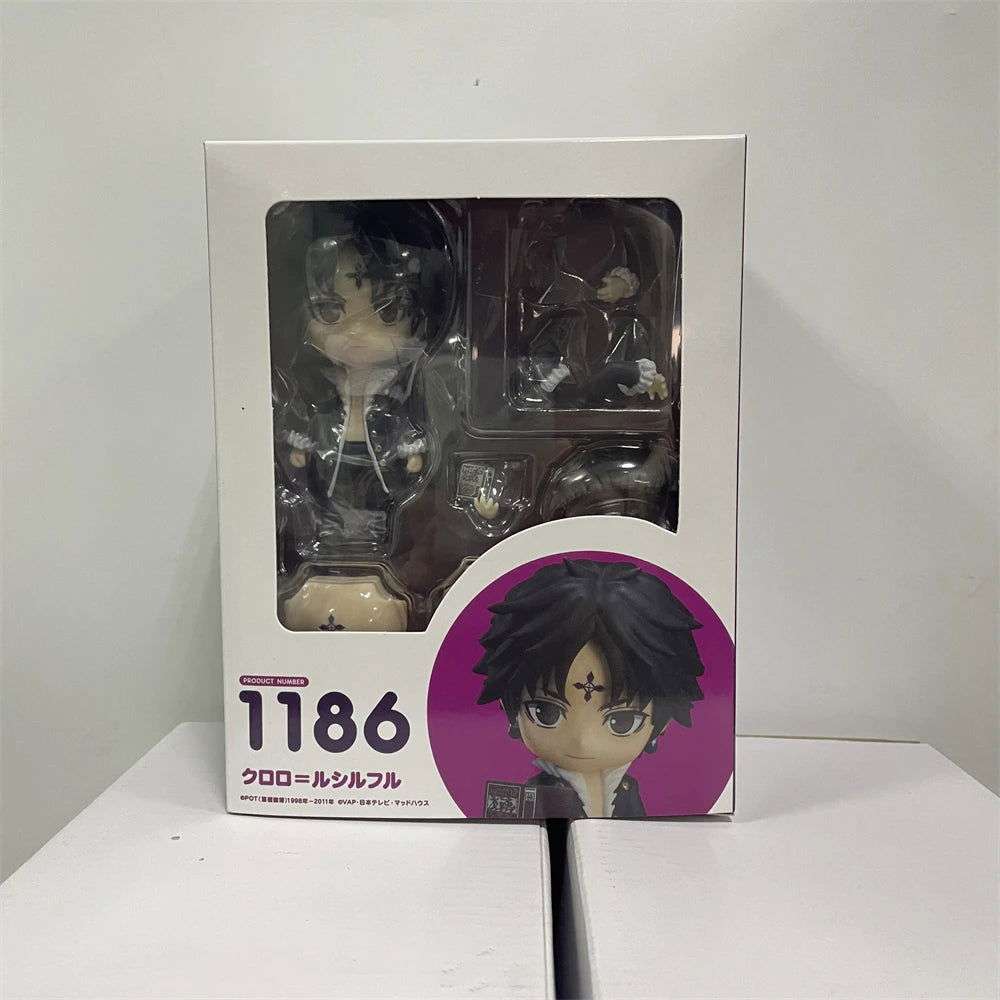 Cute Hunter X Hunter Anime Figurines, Kawaii Chibi Anime Figures, Chrollo Lucilfer, Kurapika, Gon Freeces. Killua Zoldyck PVC Action Toys 10 CM