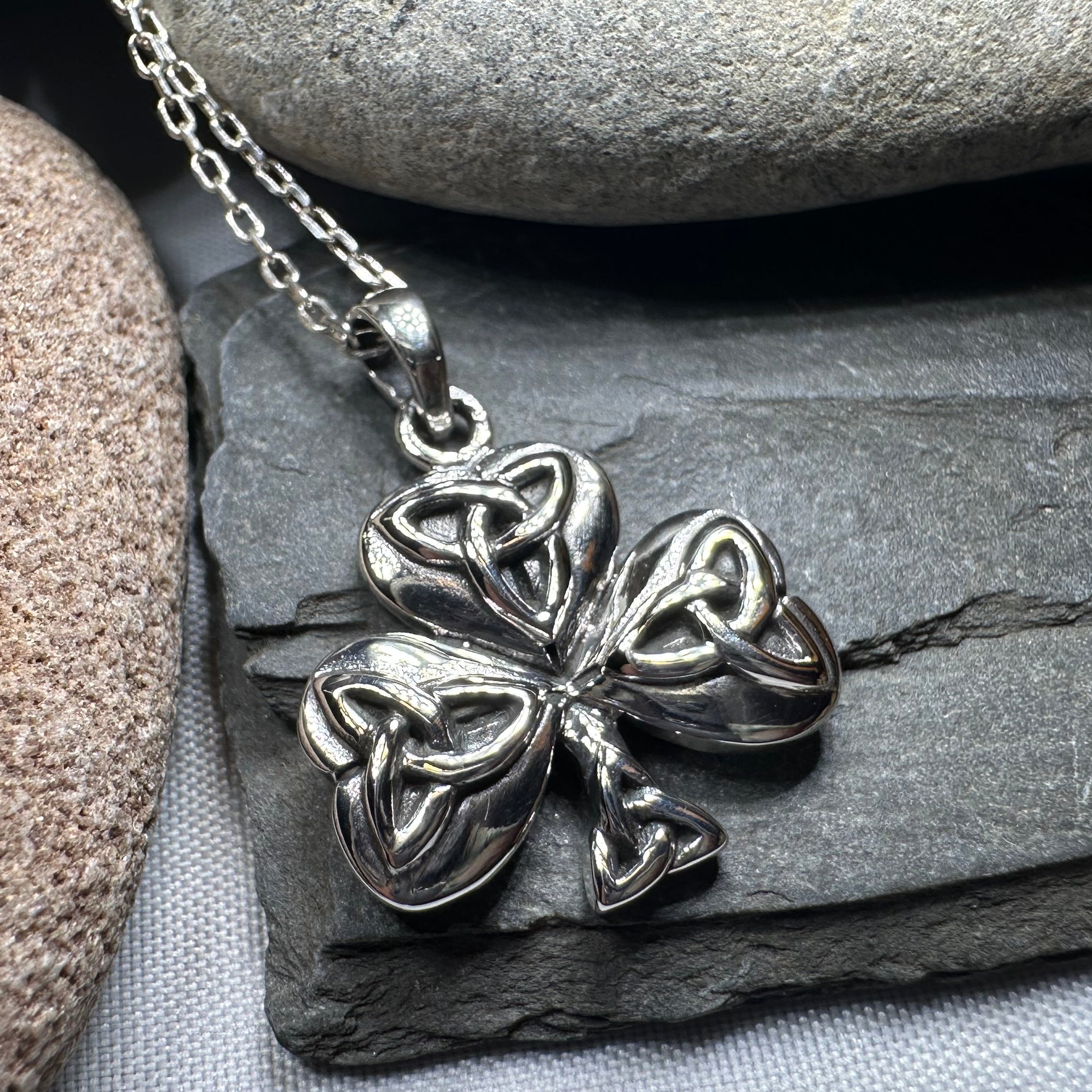 Peridot Shamrock Necklace