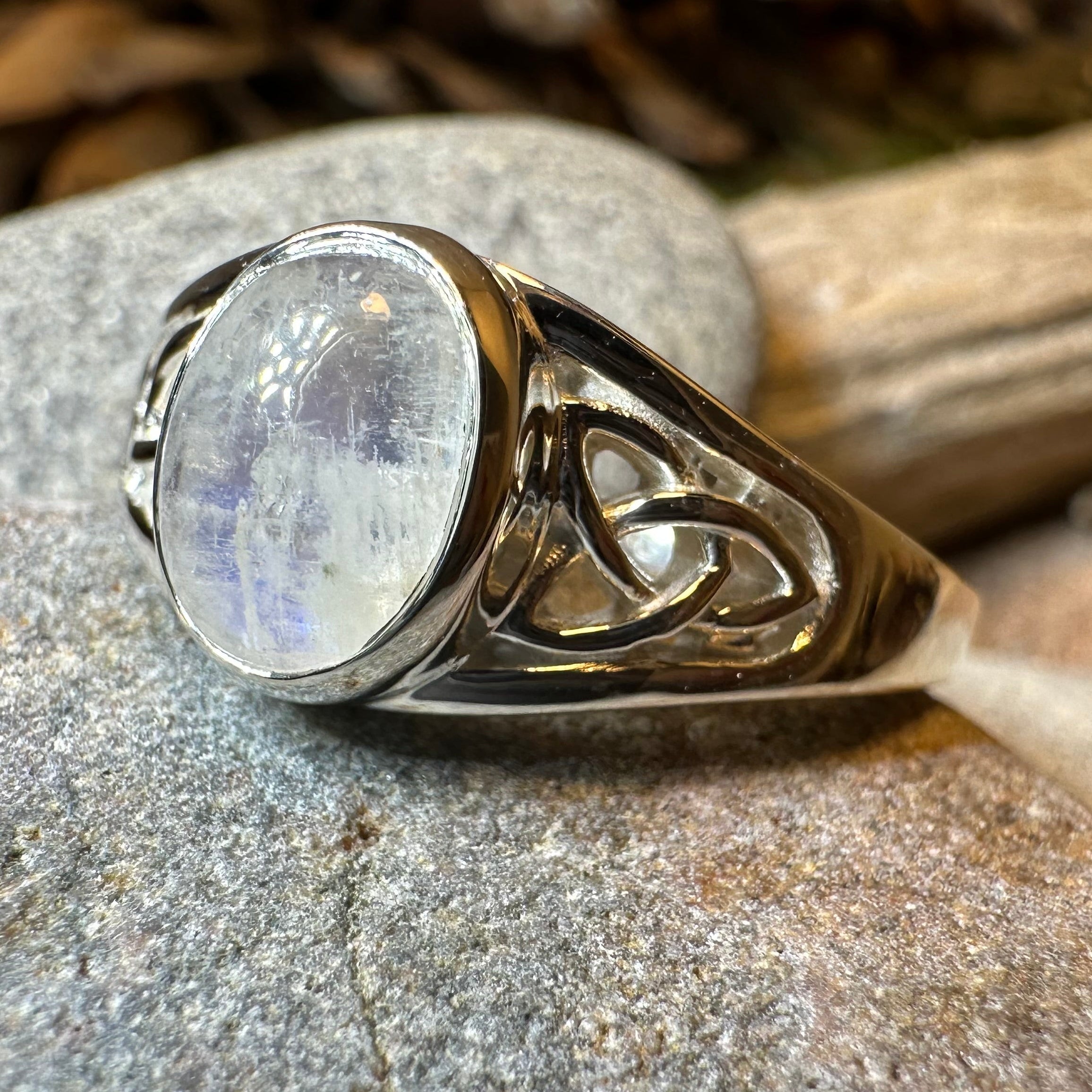 Daviana Moonstone Signet Ring