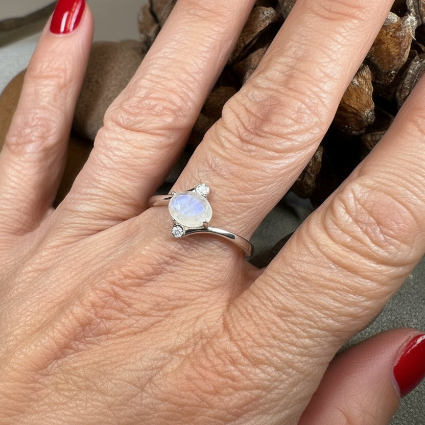 Lysandra Moonstone Ring