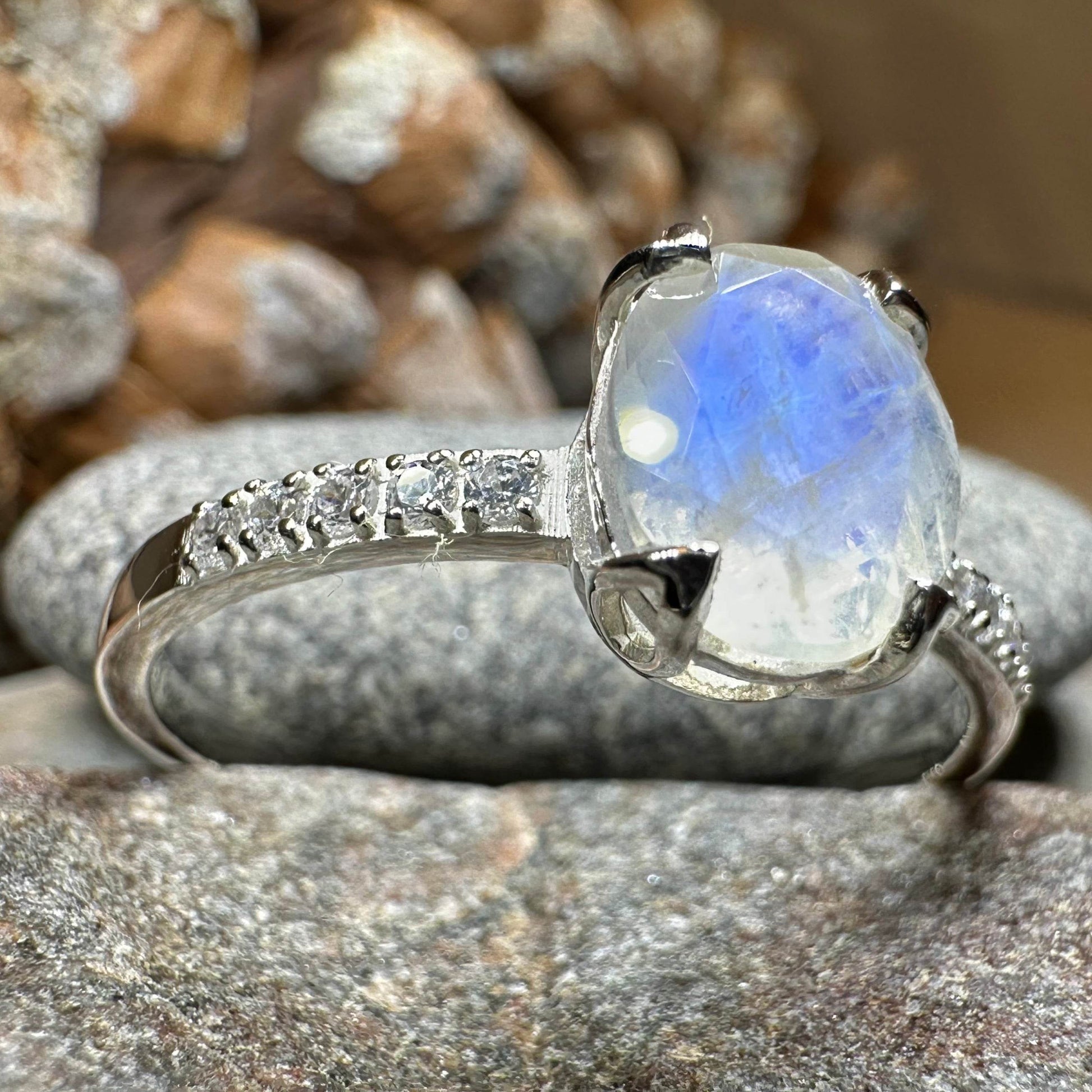 Emiliana Moonstone Promise Ring - 5