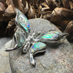 Brooke Butterfly Necklace - abalone shell