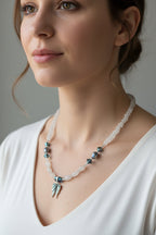 Summer Garden Hummingbird Necklace