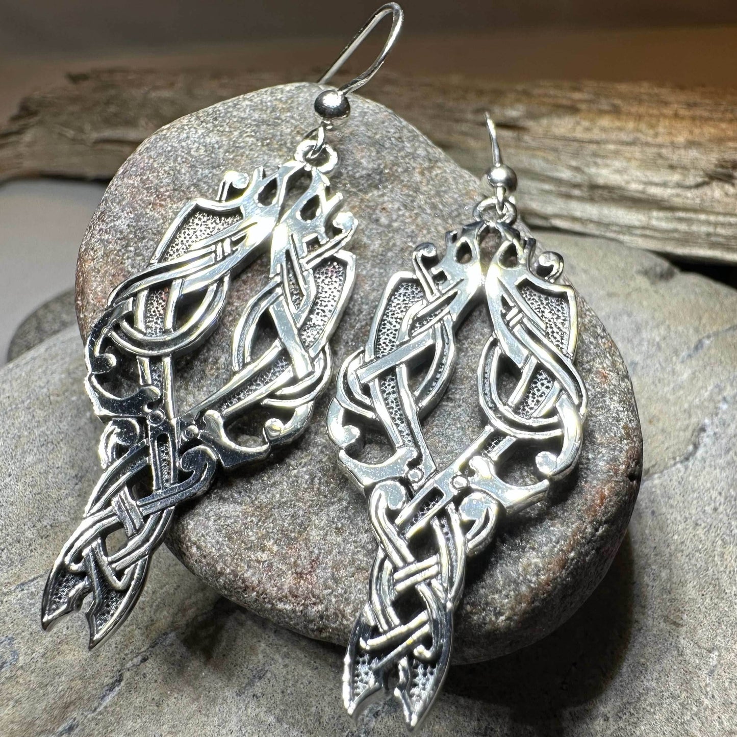 Unne Celtic Viking Earrings - 