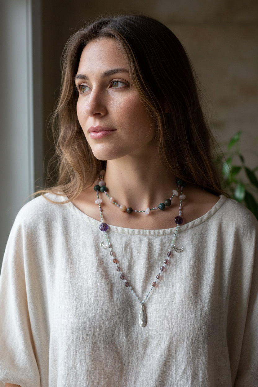 Rosemist Moonrise Long Necklace