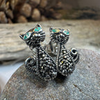 Curious Cat Stud Earrings