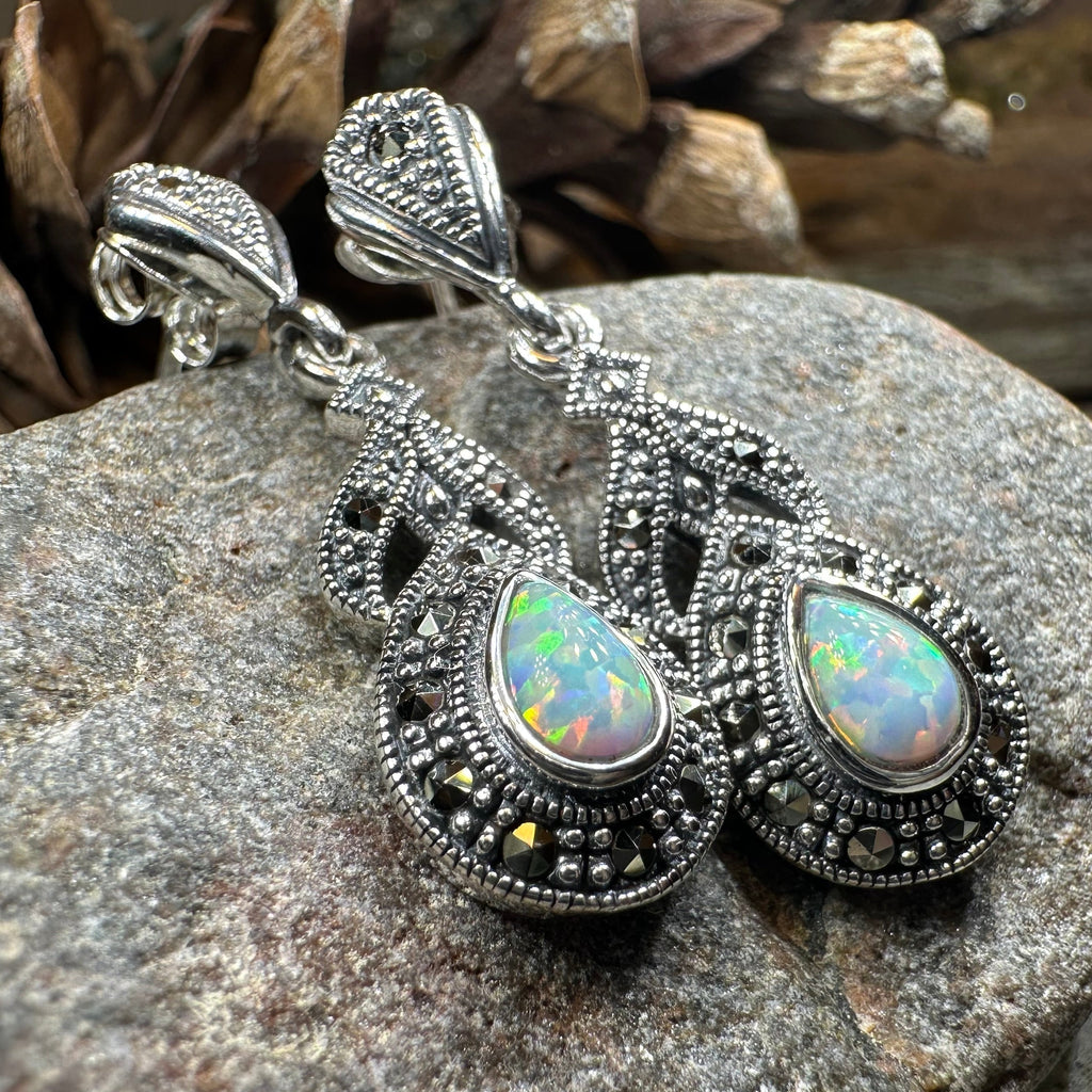 Celtic Twilight Opal Earrings